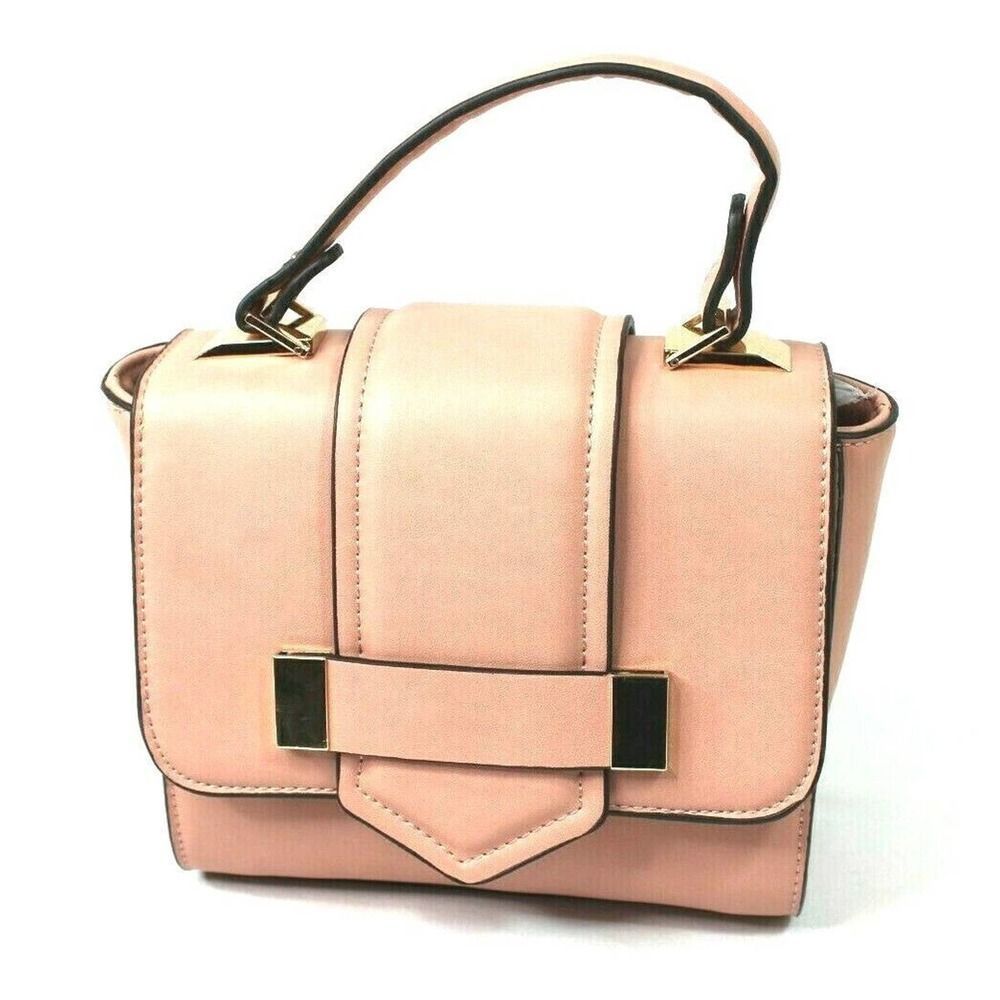Urban Expressions Small Crossbody Purse Vegan Leather Pink Dust